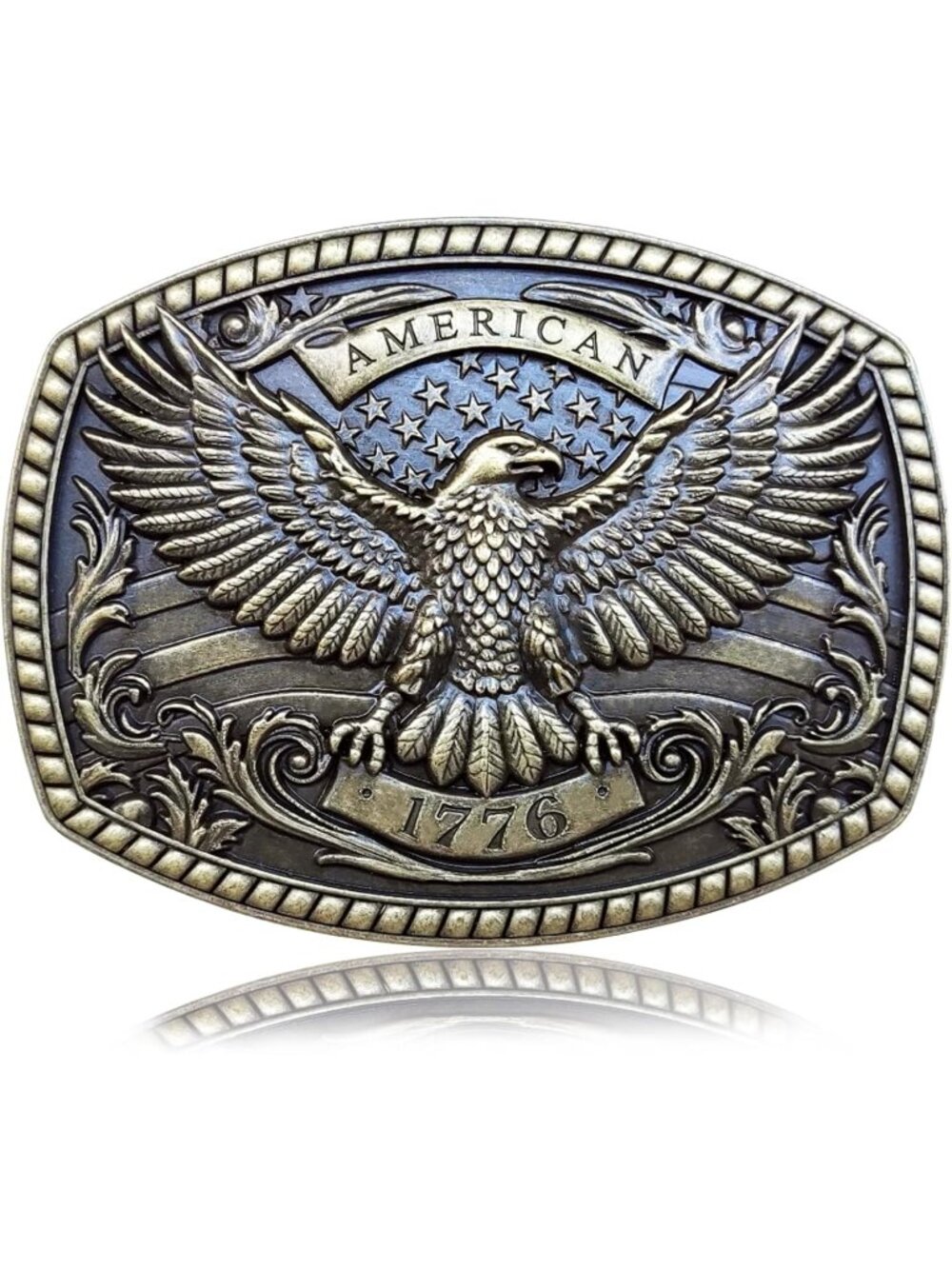 Men Eagle Vintage Gold Cowboy Belt Buckle Vintage Western Country Buckle